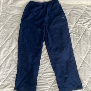Men’s lined Champion medium gym pants navy